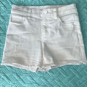 Justice white shorts